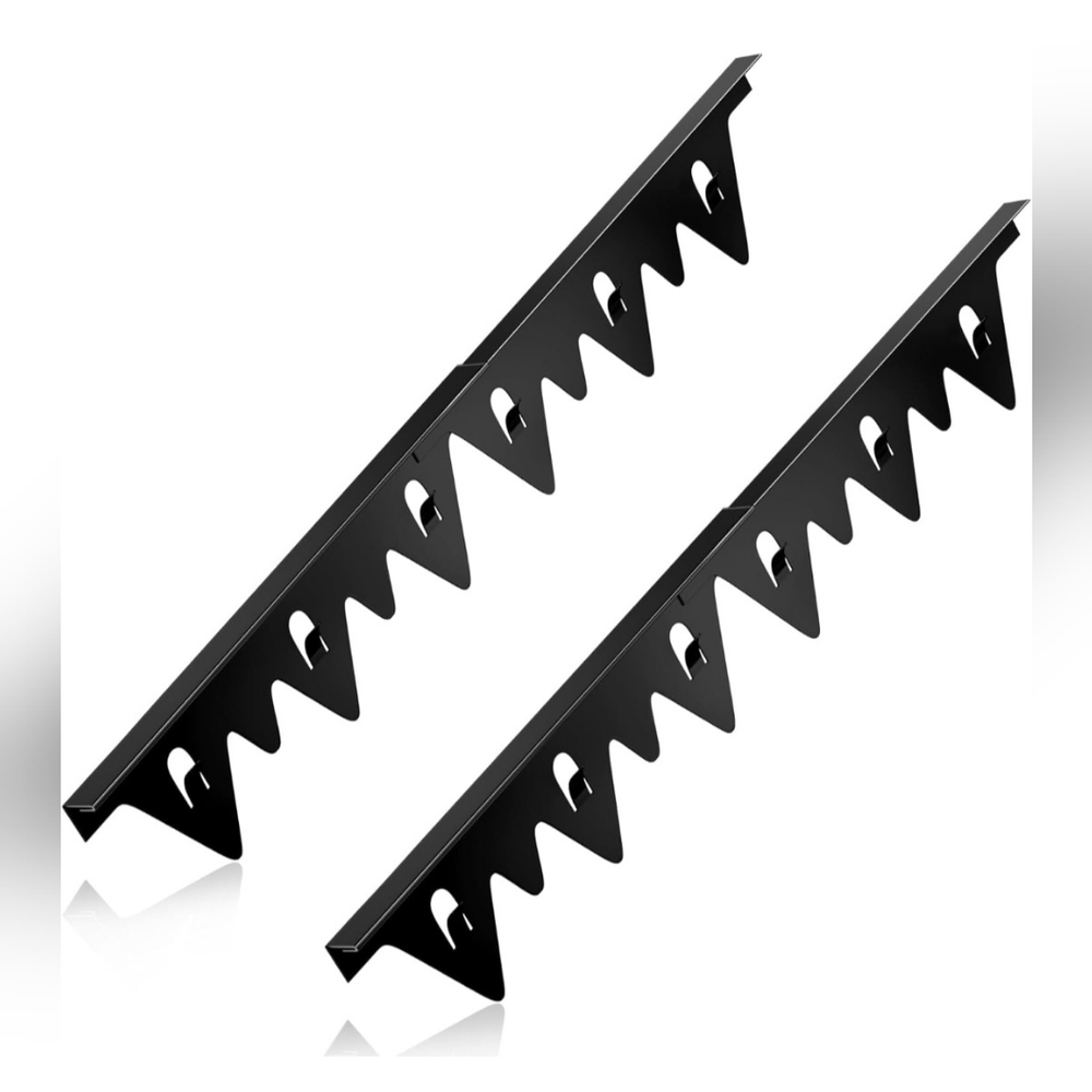 Stove Gap Covers Black Stainless Steel, 2Pack Retractable 13.8"-27.5"